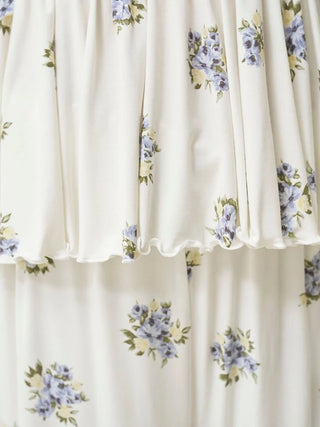 Summer Floral Frill Tank Top