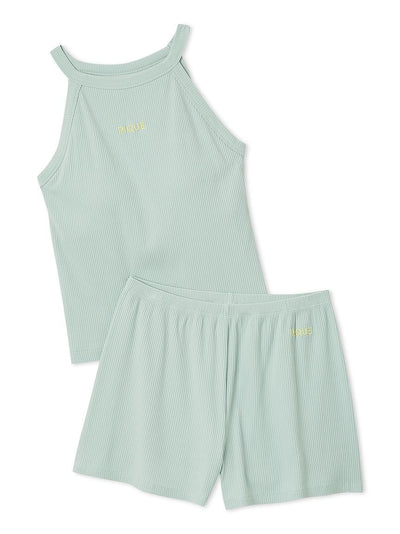 Cool-Touch Tank-Top & Shorts Set gelato pique