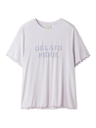 Heart Print T-Shirt gelato pique