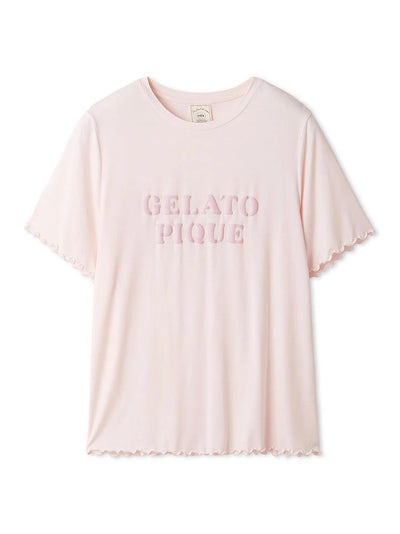 Heart Print T-Shirt gelato pique