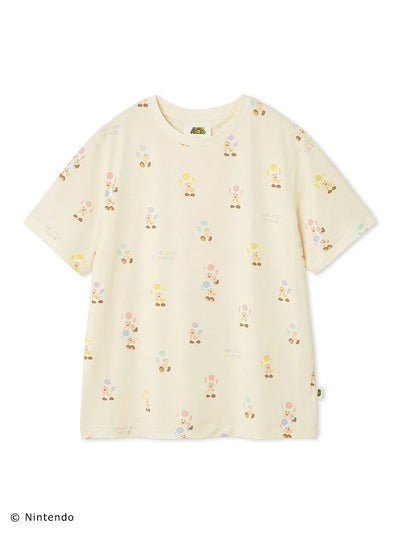 [SUPER MARIO] [WOMENS] Toad & Yoshi T-shirt gelato pique