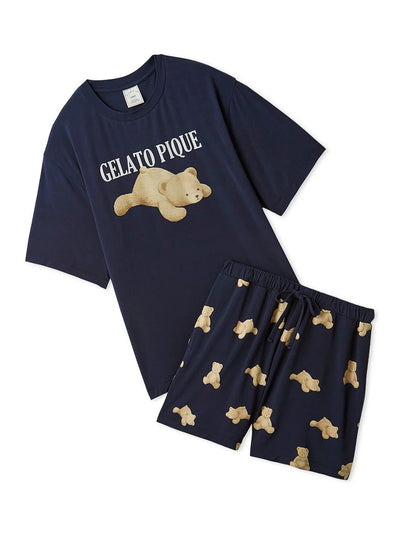 COOL Bear One-point T-shirt & Shorts Set gelato pique