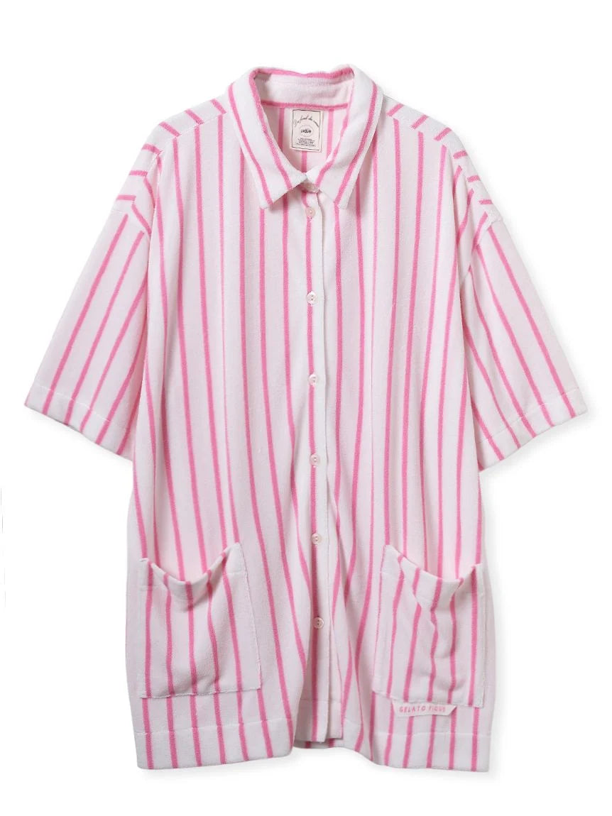 Cool-Touch Striped Pile Shirt