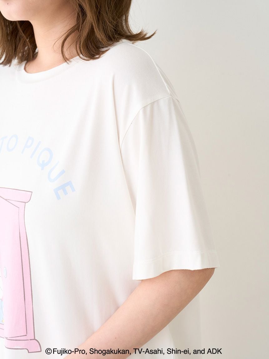 Doraemon Women's Embroidered T-Shirt