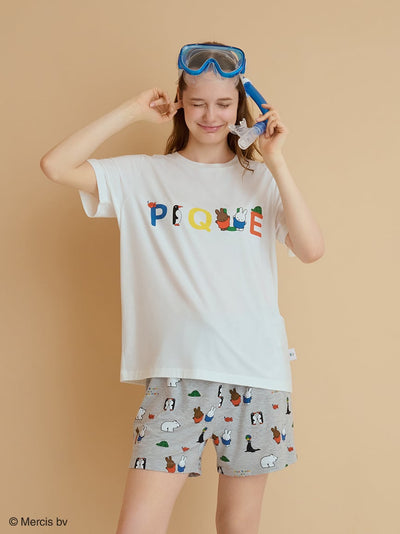 【Dick Bruna】[Cool to the Touch] One-Point T-Shirt gelato pique
