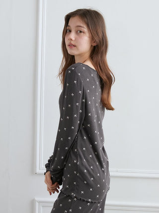 [HALLOWEEN] Ribbed Ribbon Pullover
