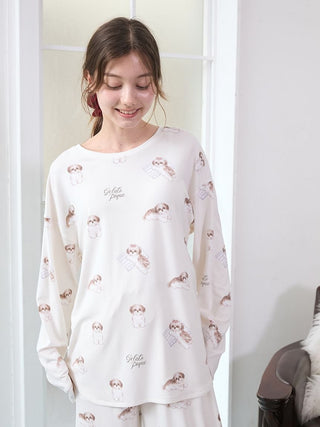 Shih Tzu Print Long Sleeve T-shirt