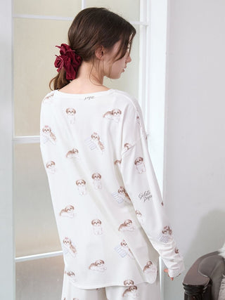 Shih Tzu Print Long Sleeve T-shirt