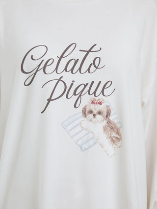 Shih Tzu One Point Long Sleeve T-shirt