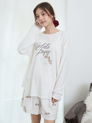 Shih Tzu One Point Long Sleeve T-shirt