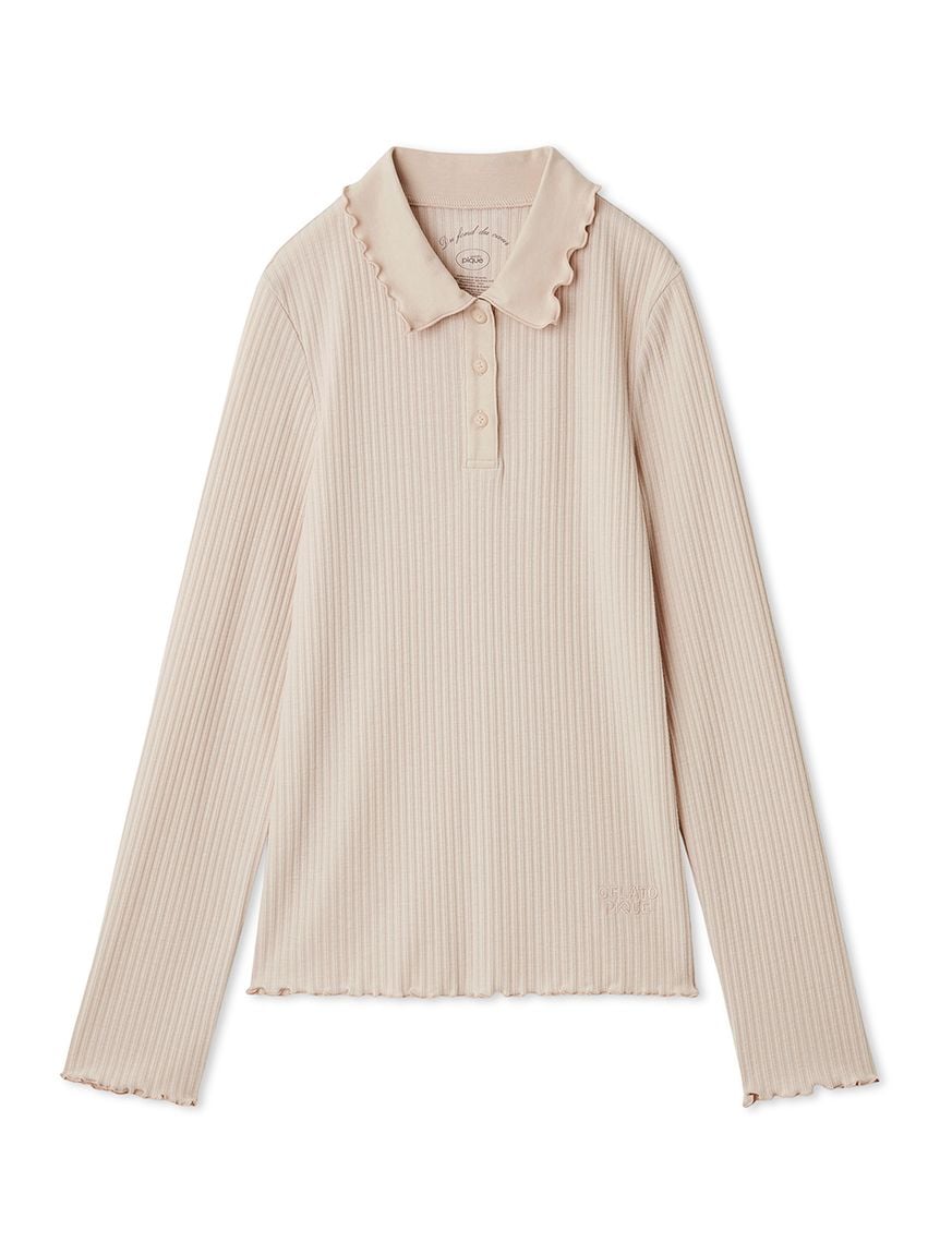 Macaroon Rib Cut-and-sew Pullover