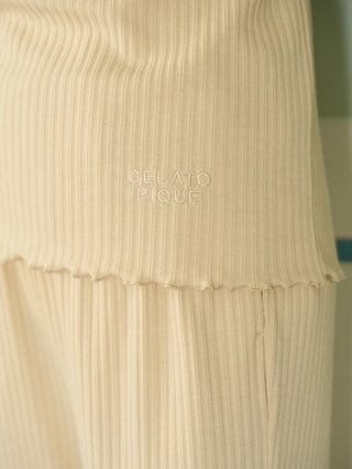 Macaroon Rib Cut-and-sew Pullover