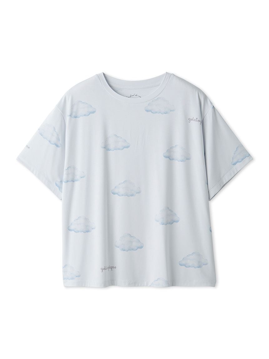 Autumn Cloud Motif T-shirt