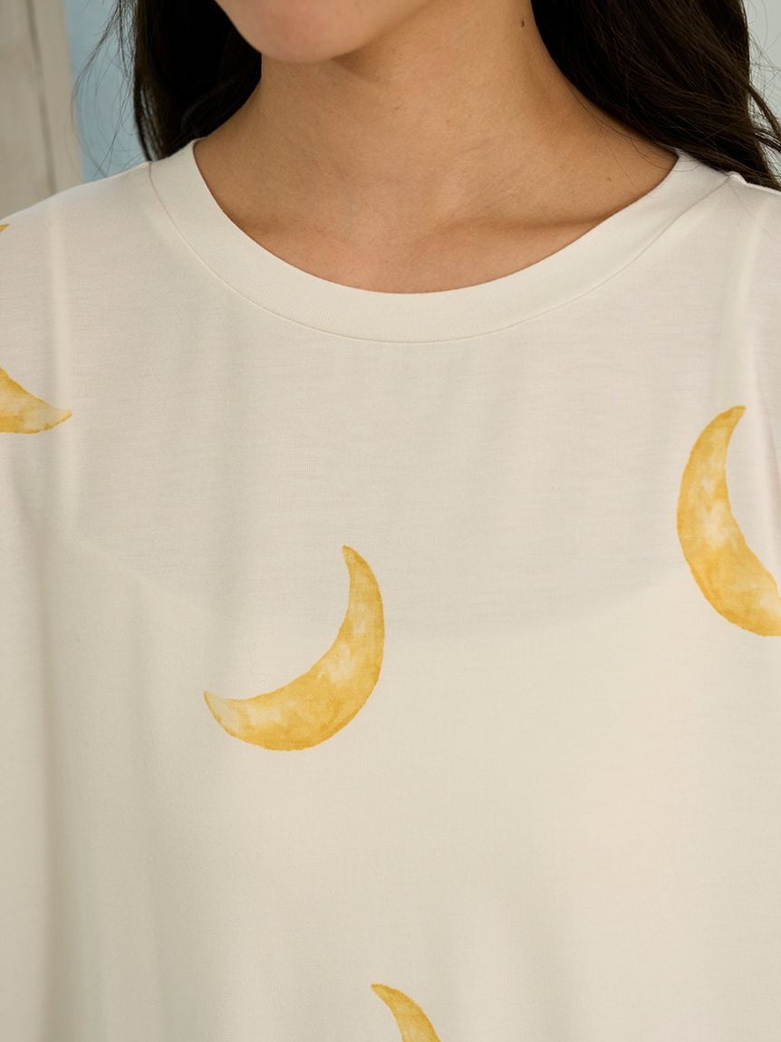 Autumn Cloud Motif T-shirt