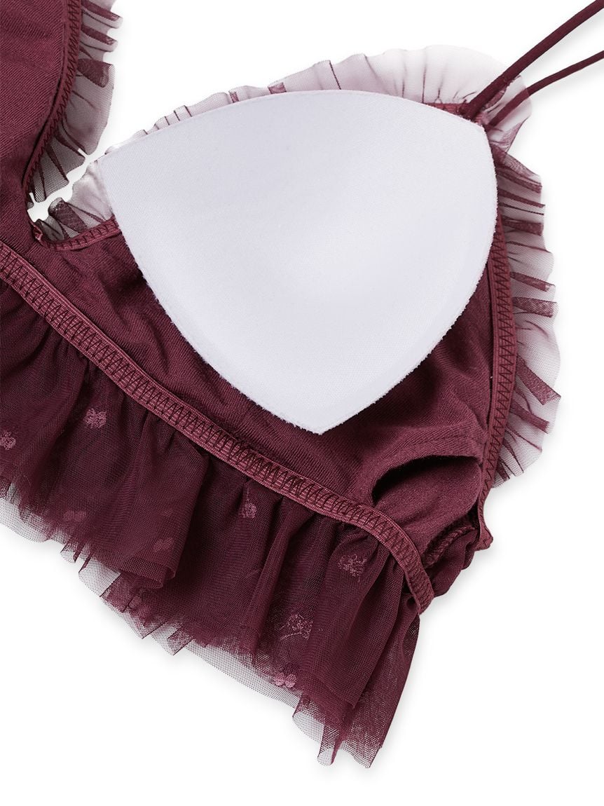 Cherry Tulle Bra & Underwear Set