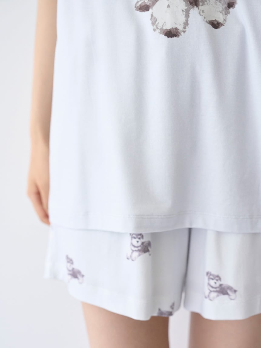 Summer Schnauzer One Point T-shirt