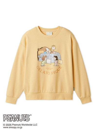 [PEANUTS] Original Art One-Point Fleece Pullover gelato pique