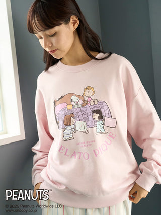[PEANUTS] Original Art One-Point Fleece Pullover