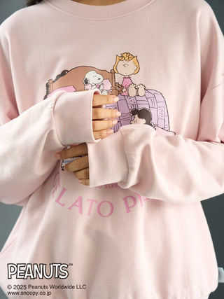 [PEANUTS] Original Art One-Point Fleece Pullover