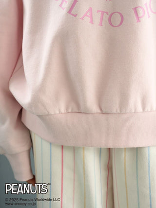 [PEANUTS] Original Art One-Point Fleece Pullover