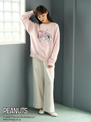 [PEANUTS] Original Art One-Point Fleece Pullover