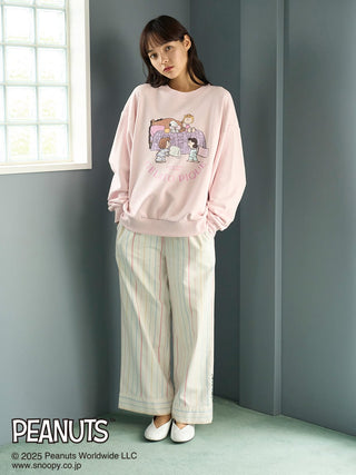 [PEANUTS] Original Art One-Point Fleece Pullover