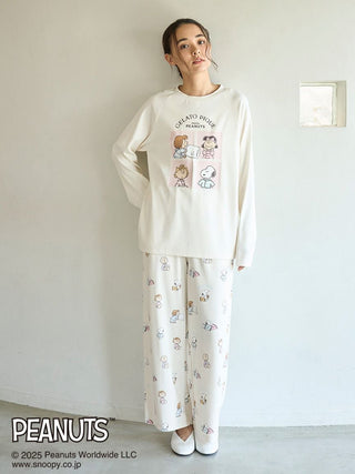 [PEANUTS] Original Art One-Point Long T-Shirt