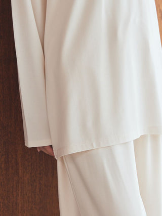 Rayon One Point Logo Shirt