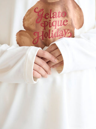 [HOLIDAY] Rayon Bear One-point Long T-shirt