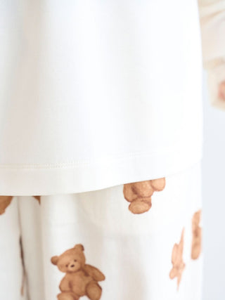 [HOLIDAY] Rayon Bear One-point Long T-shirt