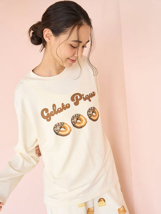 Donut One-point Long-sleeved T-shirt