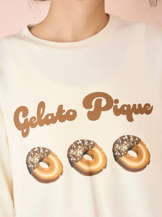 Donut One-point Long-sleeved T-shirt