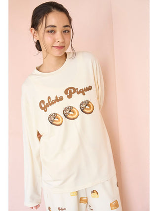 Donut One-point Long-sleeved T-shirt