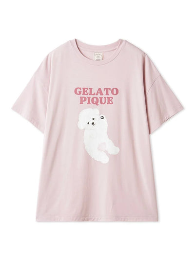 Roll Over Dog Printed T-shirt gelato pique