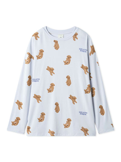 Roll Over Dog Long-sleeved T-shirt gelato pique