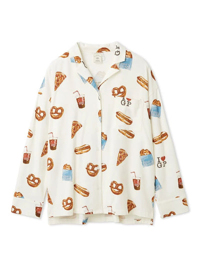 NY Food Printed Shirt gelato pique