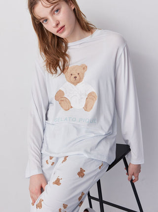 Antibacterial and Deodorizing Bathrobe Bear Long-sleeved T-shirt