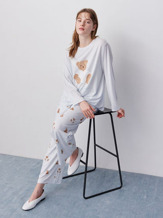 Antibacterial and Deodorizing Bathrobe Bear Long-sleeved T-shirt