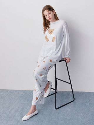 Antibacterial and Deodorizing Bathrobe Bear Long-sleeved T-shirt