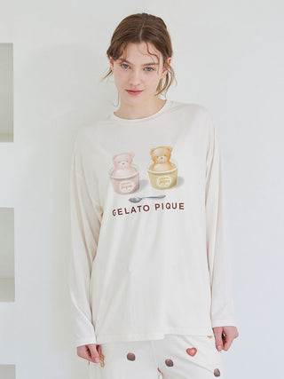 [Valentine] One-point Rayon Cut-and-sewn Pullover