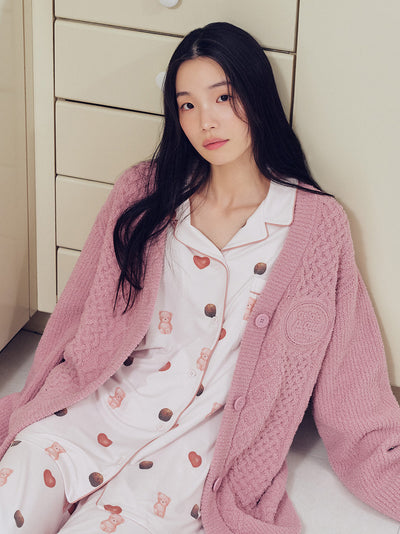 Bear Ice Cream All-over Rayon Cut-and-sewn Shirt gelato pique