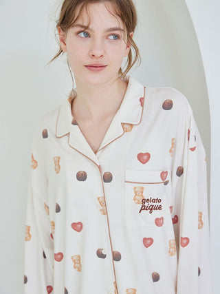 [Valentine] All-over Rayon Cut-and-sewn Shirt