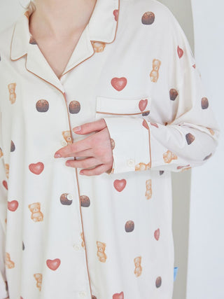 [Valentine] All-over Rayon Cut-and-sewn Shirt