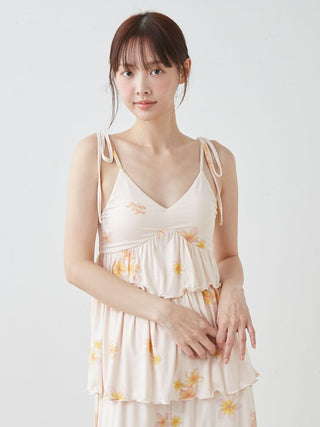 Plumeria Cool Rayon Camisole With Built-in Bra