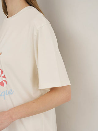 Cool-to-touch Summer Bear One-point Printed T-shirt
