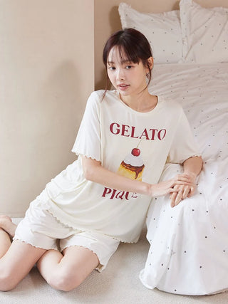 Cool Rayon Pudding T-shirt & Shorts Set