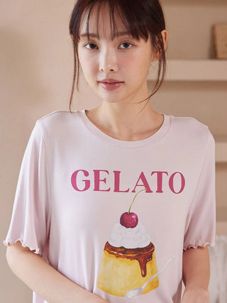 Cool Rayon Pudding T-shirt & Pants Set