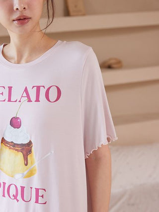 Cool Rayon Pudding T-shirt & Pants Set