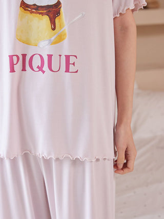 Cool Rayon Pudding T-shirt & Pants Set