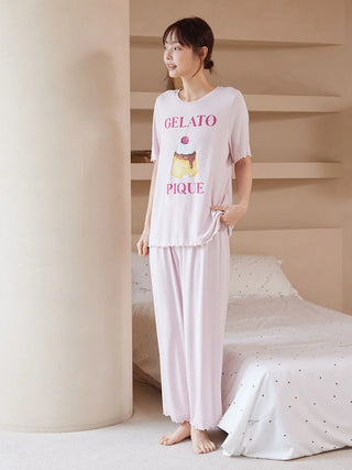 Cool Rayon Pudding T-shirt & Pants Set